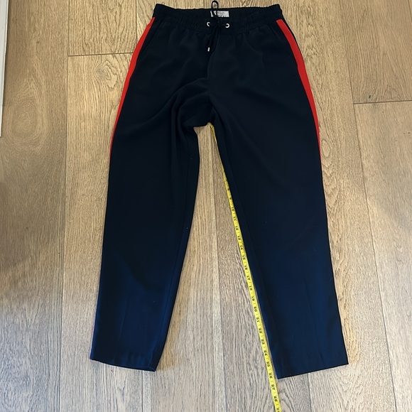 Blue and red cropped straight leg pant - Picture 4 of 7